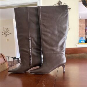 Elegant Brown Knee-High Women's Boots